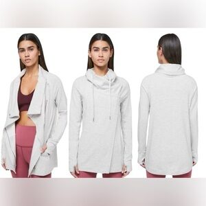 Lululemon Coast Easy Wrap - Heathered Core Ultra Light Grey Size 4